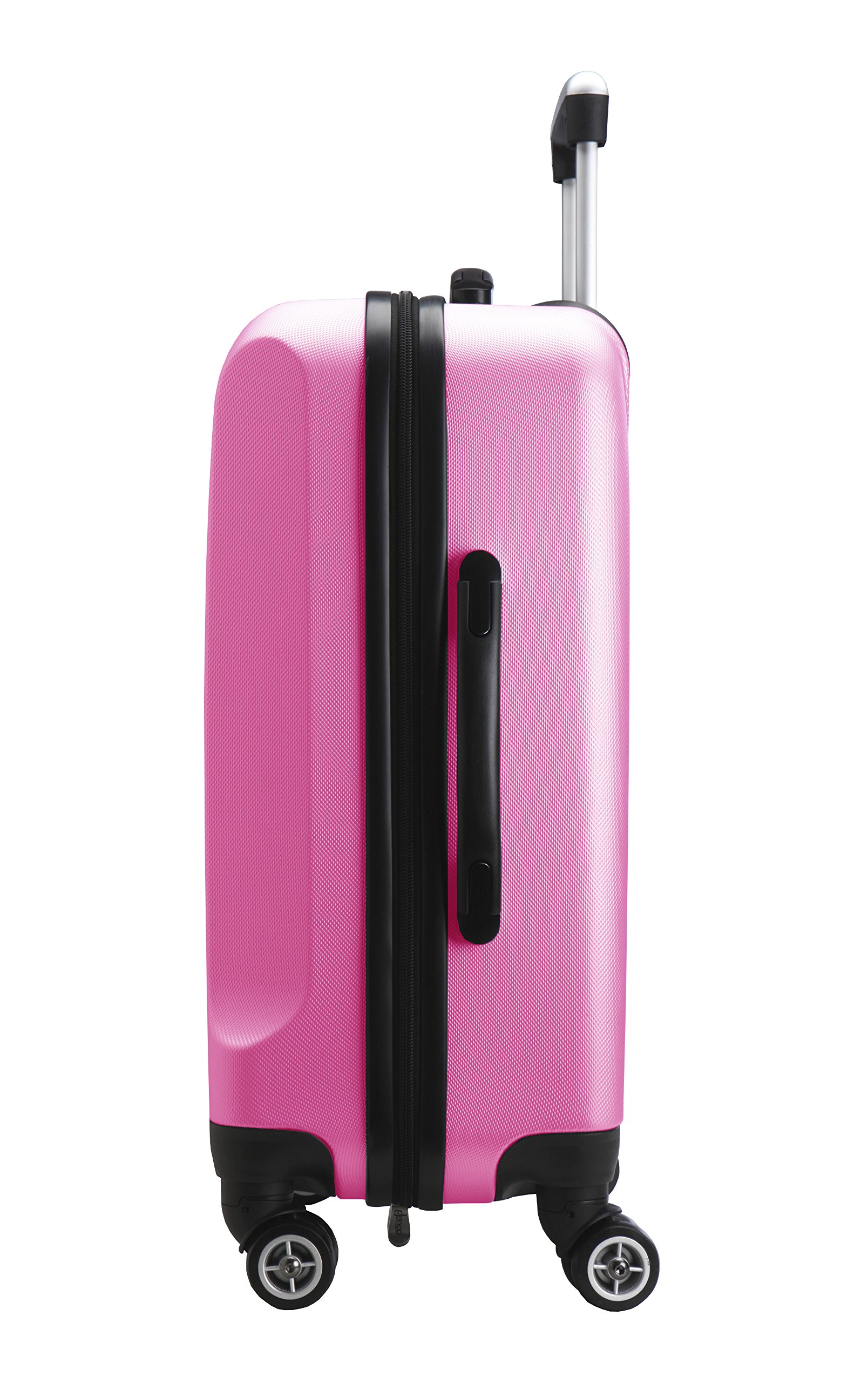 San Jose Sharks NHL Official Carry-On Hard Spinner Luggage - Pink | Durable Travel Suitcase for Hockey Fans, Airplane & Weekend Trips