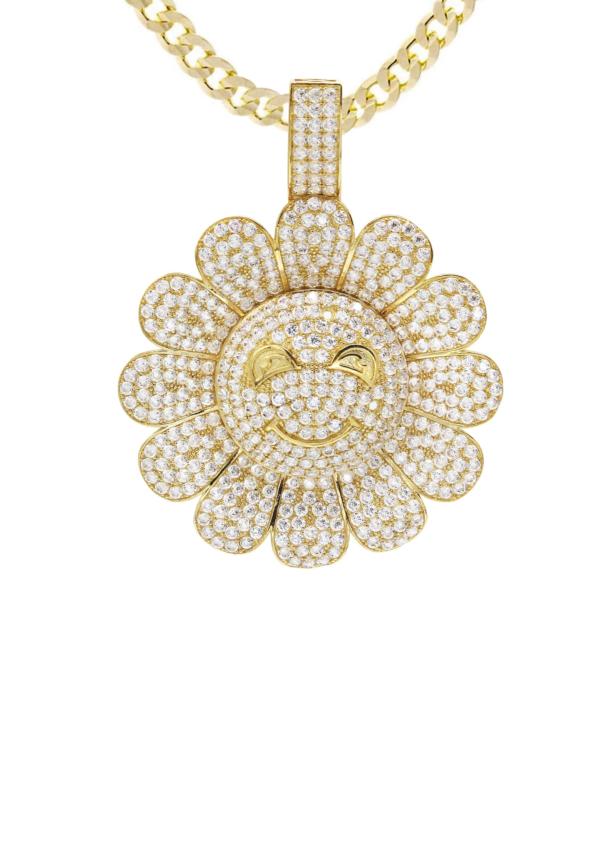 10K Yellow Gold Sunflower Spinner Necklace - 18.8g Dainty Floral Jewelry for Women | Perfect Gift for Birthday, Anniversary & Everyday Elegance