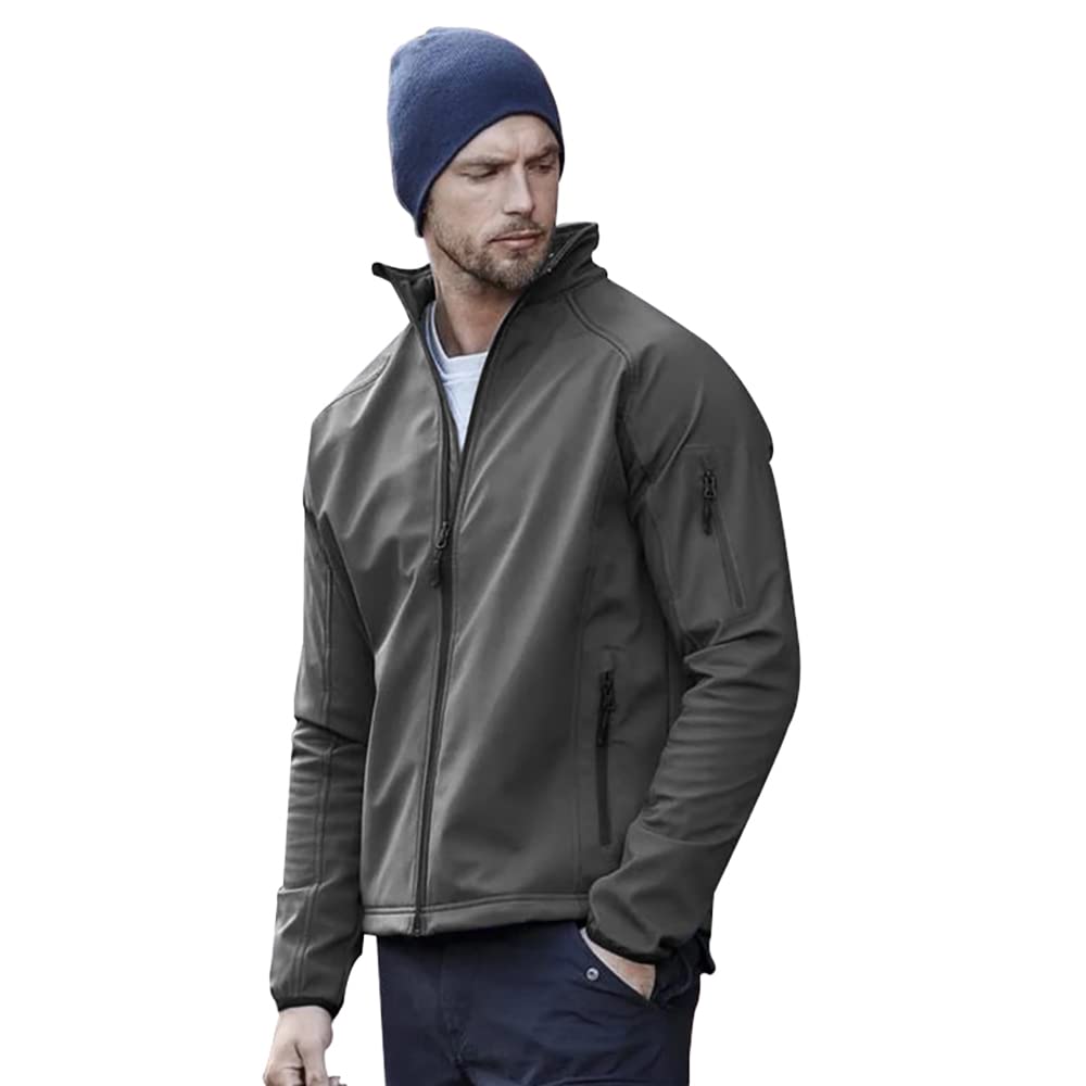 Men's Performance Softshell Jacket - Windproof & Water-Resistant Outdoor Jacket for Hiking, Running & Winter Sports
