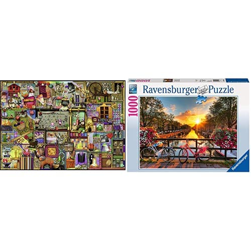 Ravensburger Bicycles in Amsterdam 1000-Piece Jigsaw Puzzle for Adults - Unique Interlocking Pieces, Premium Quality Puzzle for Home Decor & Relaxation - Perfect for Family Game Nights & Stress Relief