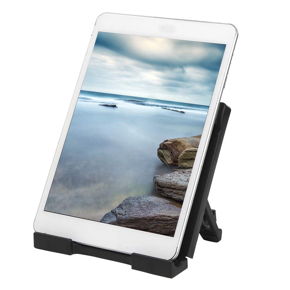 Universal 7-11 Inch Phone Stand Holder - Adjustable Tablet & E-Reader Stand for iPhone, Samsung, iPad - Perfect for Desk, Bed, Car & Office Use (Black)