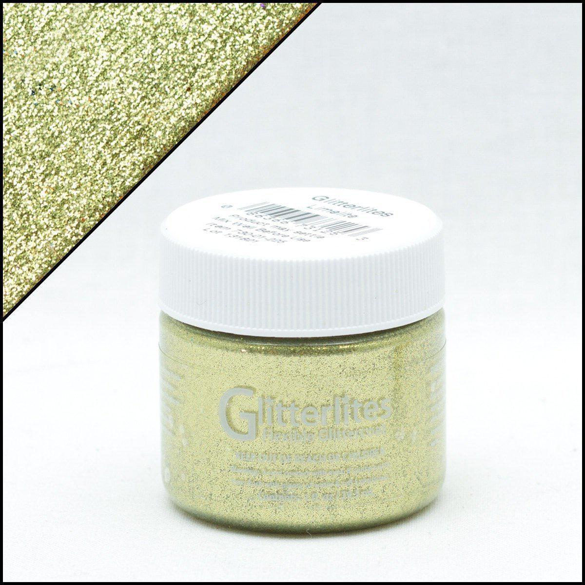 Limelite Glitter Angelus Leather Paint - Metallic Finish for Shoes, Bags & DIY Crafts | Perfect for Customizing Leather Accessories & Fashion Projects
