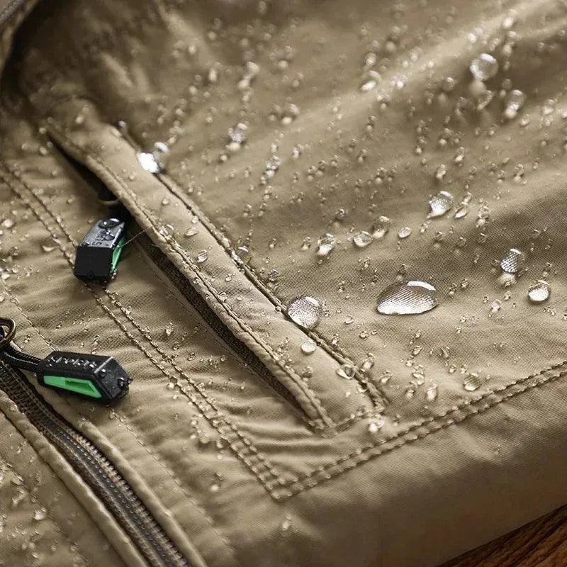 Men's Waterproof Military Windbreaker Jacket - Tactical Outdoor Raincoat for Hiking, Camping & Adventure - Lightweight Windproof Coat for All-Weather Protection