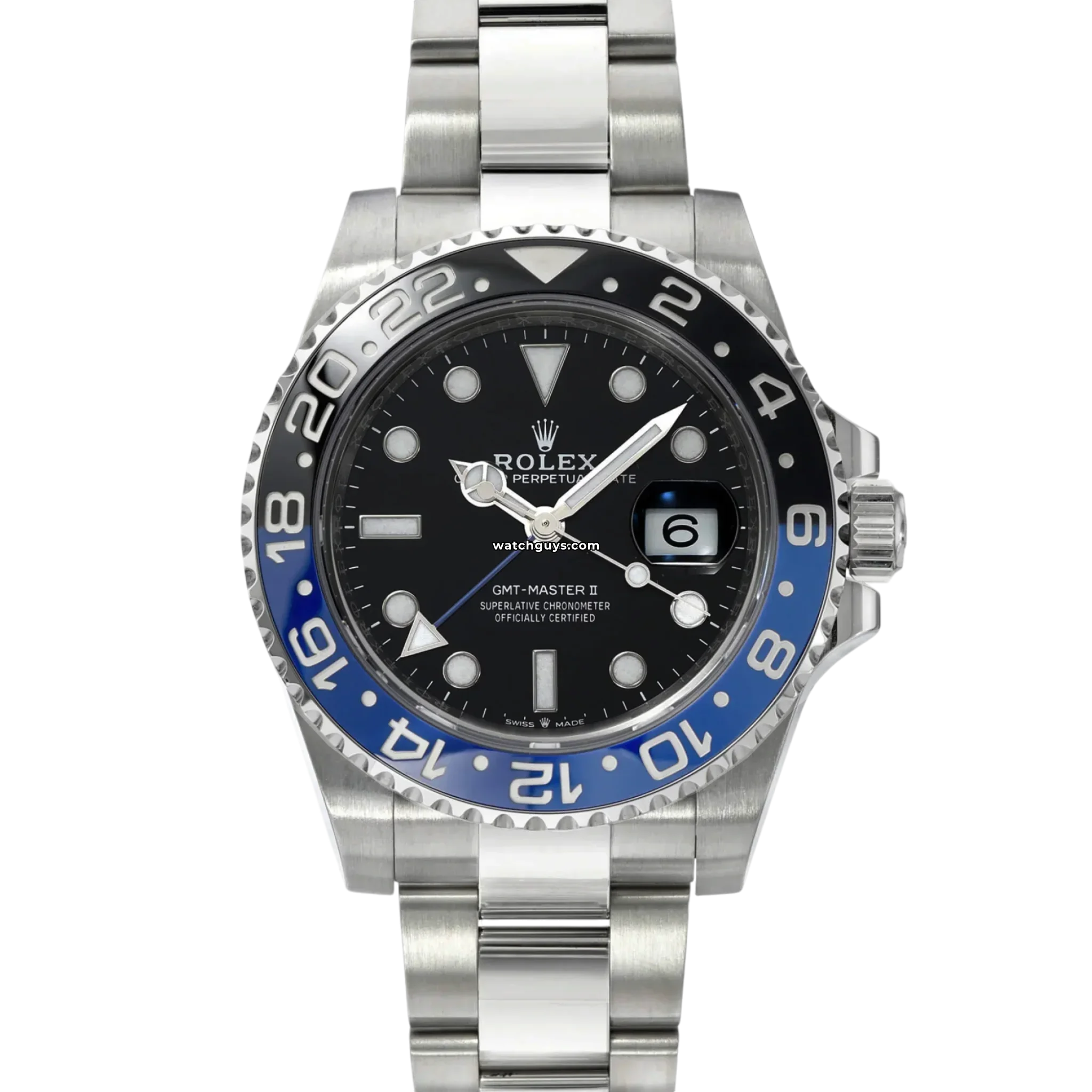 Rolex GMT Master II 126710BLNR Batman Watch - Stainless Steel Luxury Men's Timepiece with Blue & Black Ceramic Bezel - Perfect for Travel, Business & Collectors
