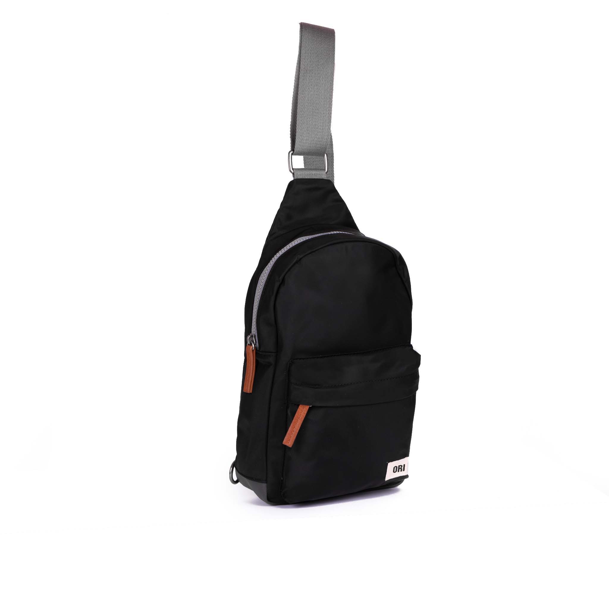 Willesden B Black Recycled Nylon Backpack - Eco-Friendly Travel Bag for Hiking, Commuting & Daily Use