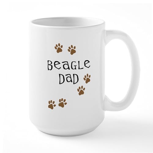 White - Beagle Dad Ceramic Mug