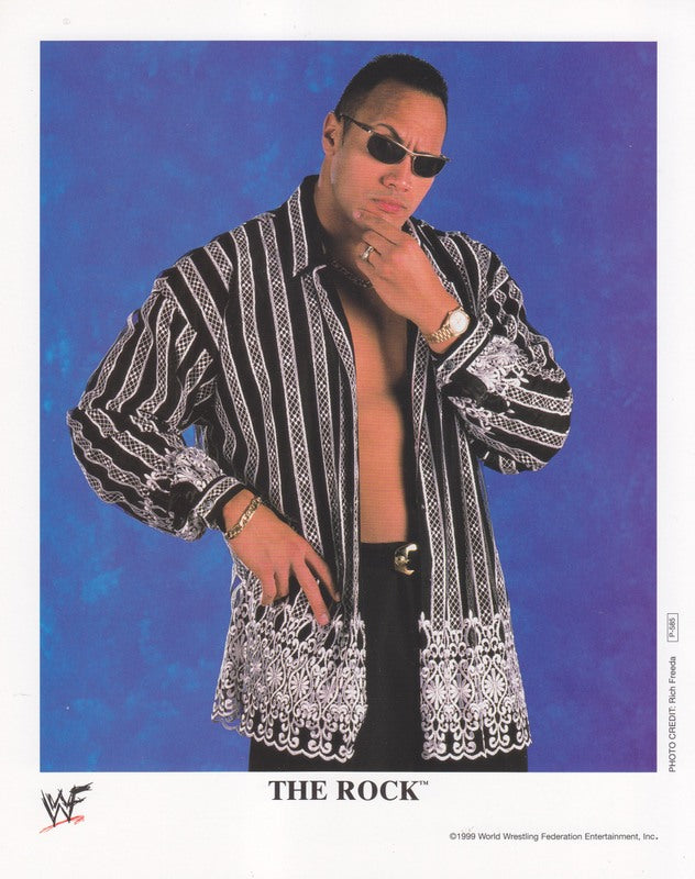 1999 The Rock P585 Color - Authentic WWE Wrestling Collectible for Fans & Memorabilia Enthusiasts - Perfect for Display, Gifts & Nostalgic Collections