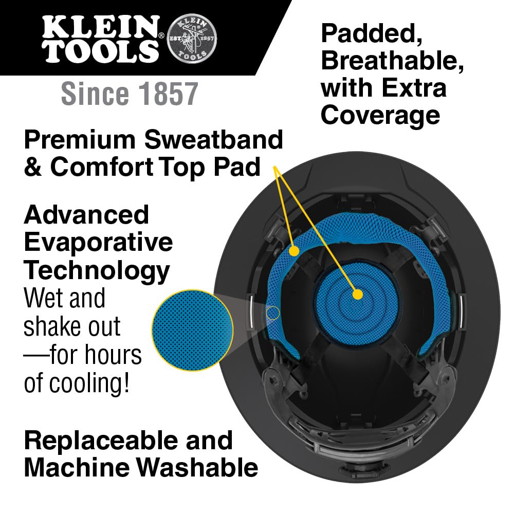Klein Tools Hard Hat - Durable Safety Helmet for Construction Work
