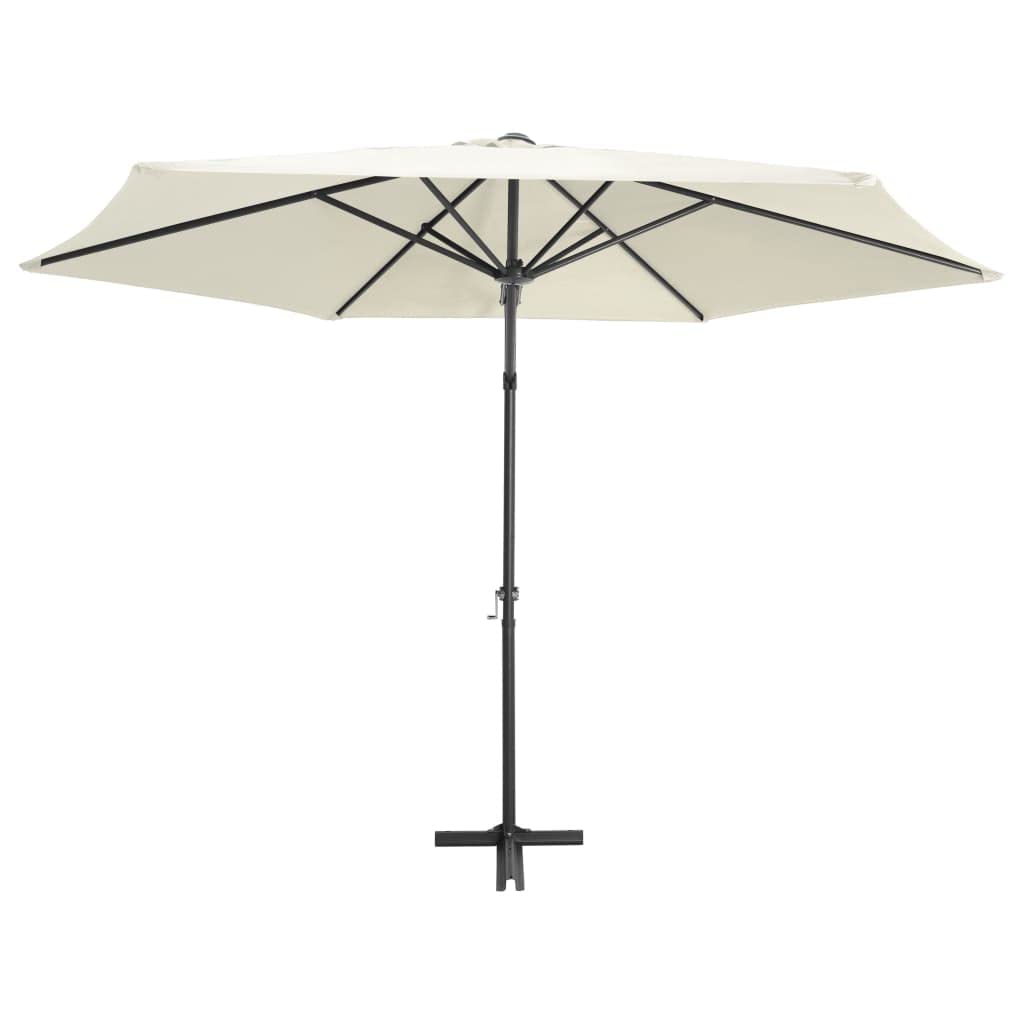 UV-Protected Outdoor Parasol with Steel Pole - 118.1