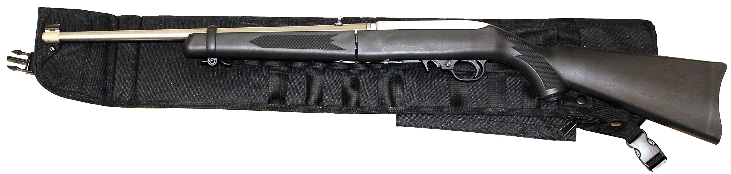 **Tactical Padded Scabbard Case for Savage 110 Lightweight Storm - Hunting & Range Storage Bag with MOLLE, Shoulder Strap - Perfect for ATV, Horse, Motorcycle, Truck & Quad Carry - Military & Security Use**