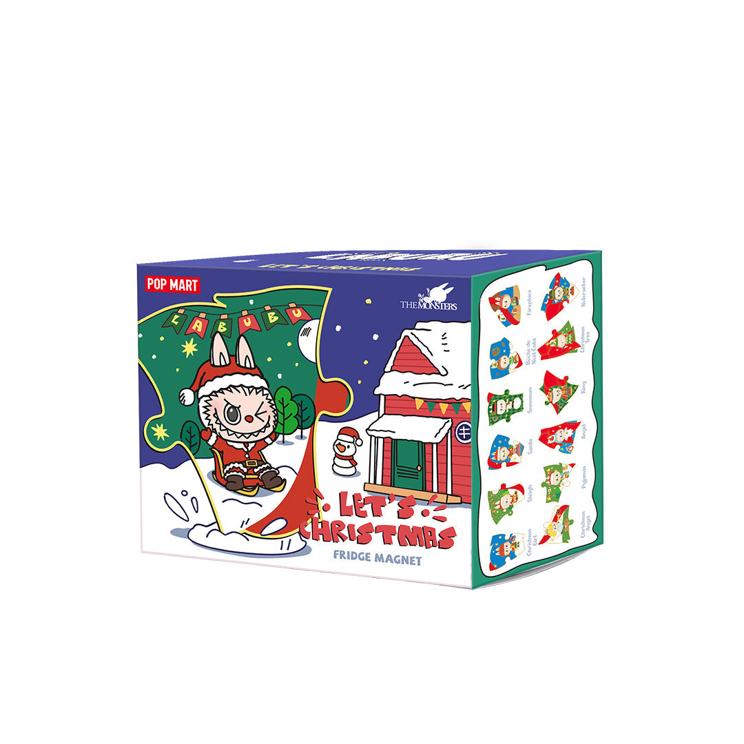 POP MART The Monsters Let's Christmas Series Puzzle Fridge Magnet Blind Box - Fun Holiday Decor & Gift for Collectors, Kids, and Puzzle Lovers - Perfect for Christmas Tree Ornaments, Fridge Decor, and Office Accessories