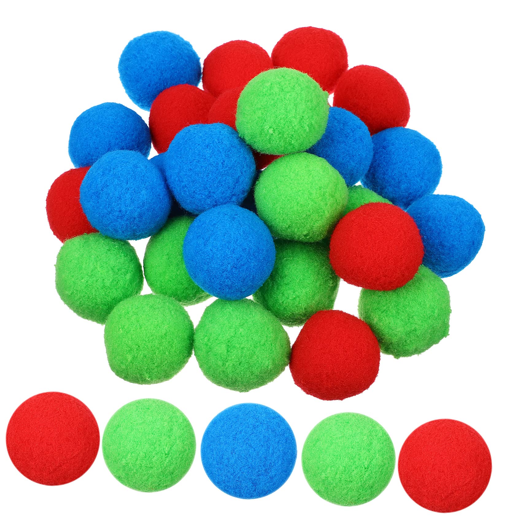 50 Pcs Cotton Water Balls - Super Absorbent Splash Balls for Kids Outdoor Water Fights, Beach Party Favors & Summer Pool Games | Fun Water Balloon Alternative for Backyard, Pool & Beach Activities
