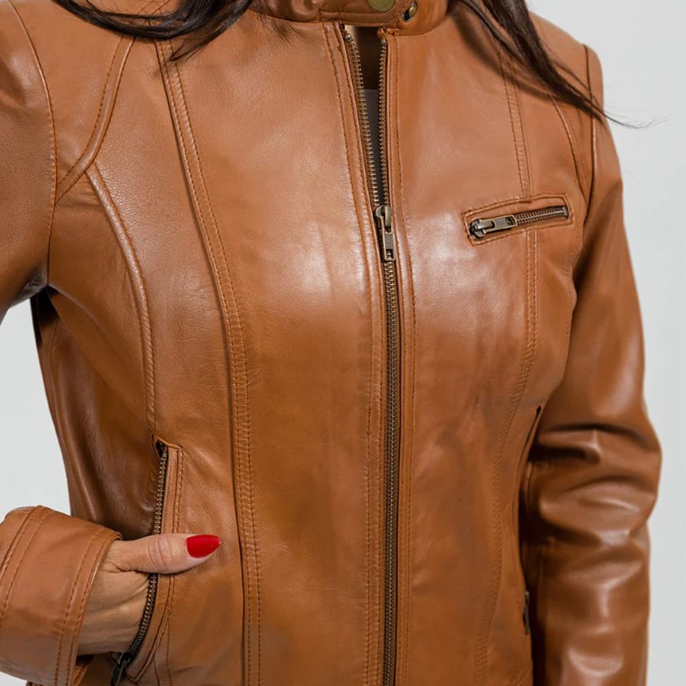 Stylish Women's Leather Jacket for Fall & Winter | Fashion Outerwear for Casual & Office Wear | Trendy Biker & Bomber Style Coats