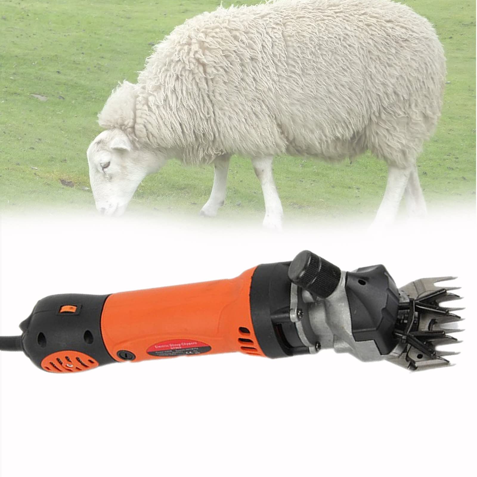 Professional Heavy Duty Electric Shearing Clippers 6-Speed for Sheep, Goats, Cattle & Livestock - Pet Grooming Kit with Carrying Case - Perfect for Farm Animals, Wool Shaving & Professional Pet Grooming