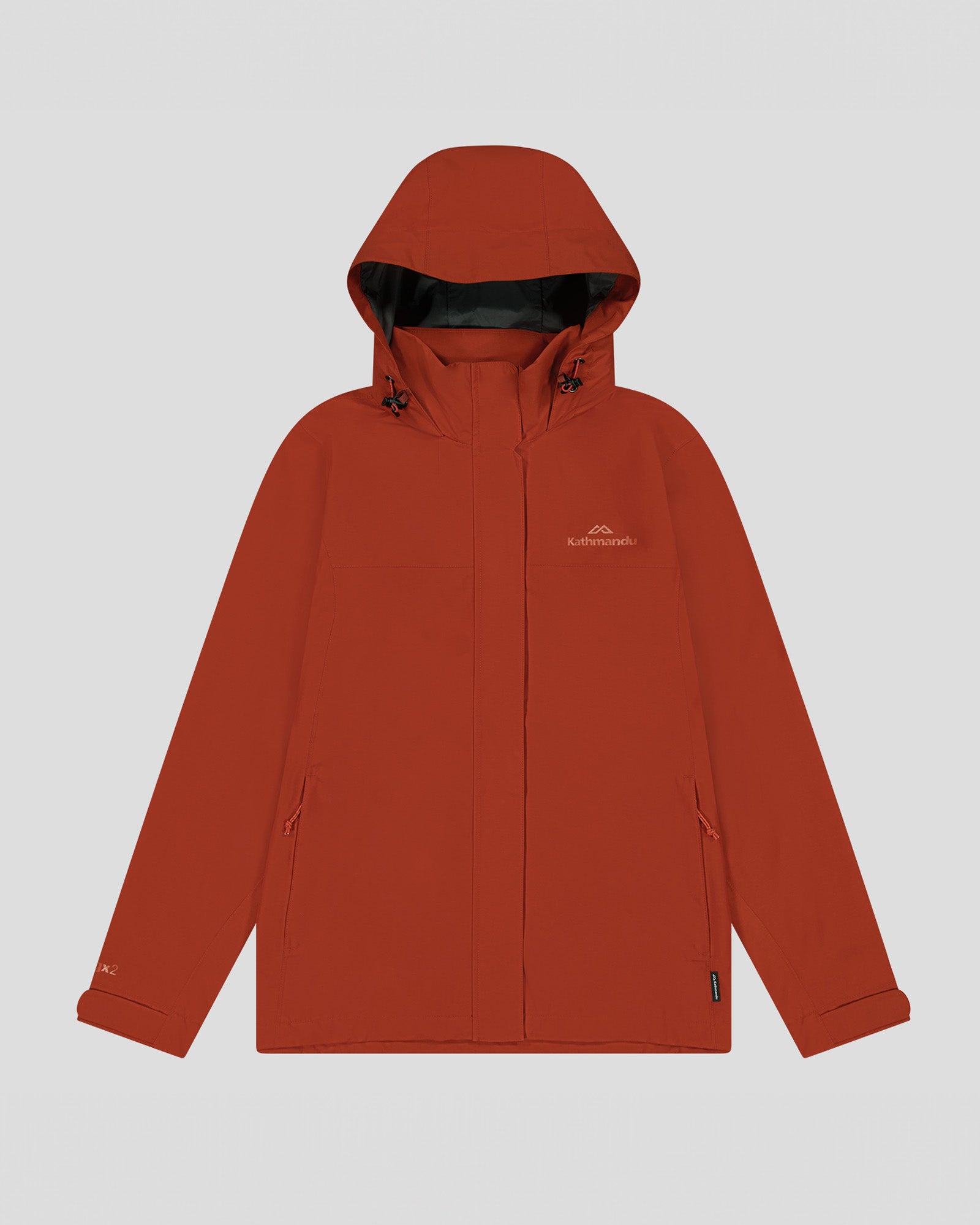 Andulo Women's 2-Layer Waterproof Rain Jacket - Redwood Color for Outdoor Hiking & Commuting