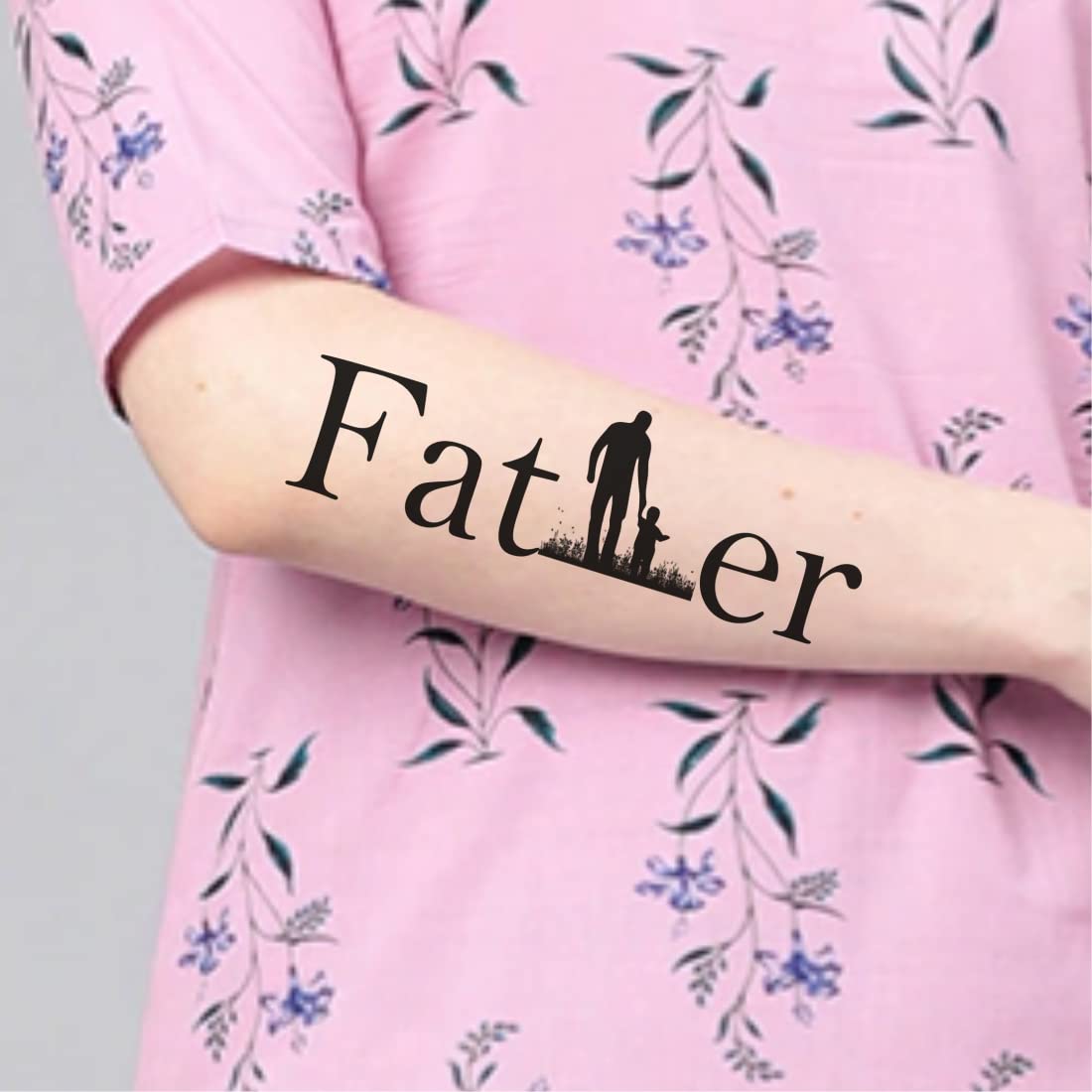 New Temporary Black Body Tattoos for Men & Women - Perfect for Father's Day Gifts, Parties & Costume Events