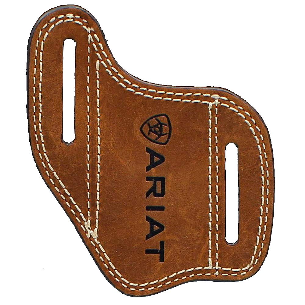 Ariat Genuine Leather Knife Sheath Sleeve - Durable Hunting & Outdoor Knife Cover for Camping, Fishing, and Bushcraft