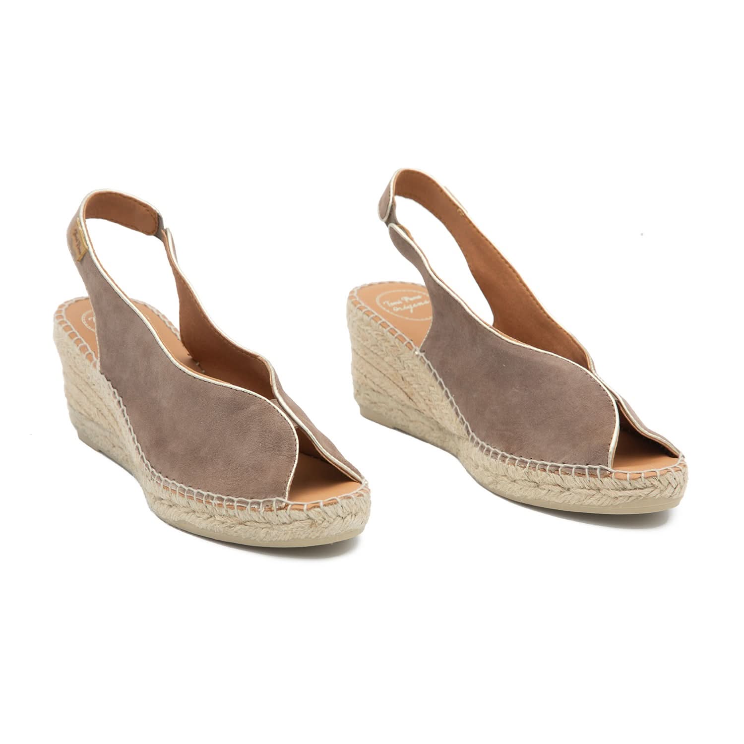 Women's Suede Leather Wedge Espadrilles - Comfortable Summer Sandals for Casual Outings & Beach Vacations