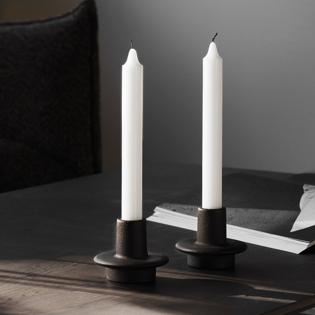 Heima Candlestick Set of 4 - Elegant Decorative Candlesticks for Dining Table, Wedding Centerpiece, Home Decor | Perfect for Romantic Dinners, Holiday Decorations & Special Occasions