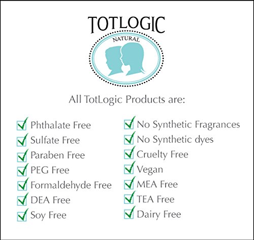 TotLogic Kids & Baby Safe Gentle Body Lotion - 8 oz | Natural Essential Oils Scented | Plant-Based Formula for Dry & Sensitive Skin | Hypoallergenic & Pediatrician Recommended | Perfect for Daily Moisturizing & After-Bath Care