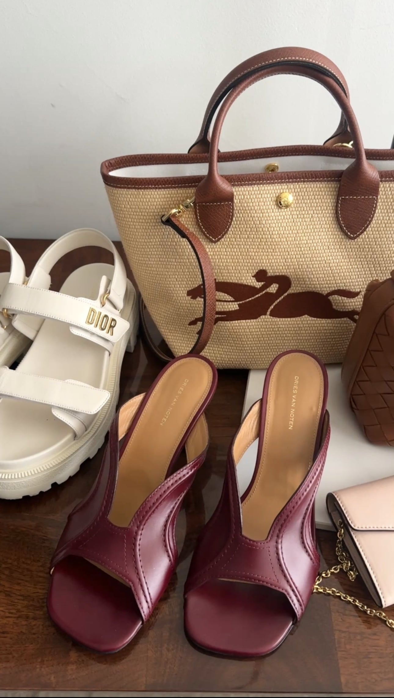 Christian Dior Ivory Leather Dioract Platform Sandals Size 39 - Luxury Designer High Heel Shoes for Women | Perfect for Weddings, Parties & Evening Events