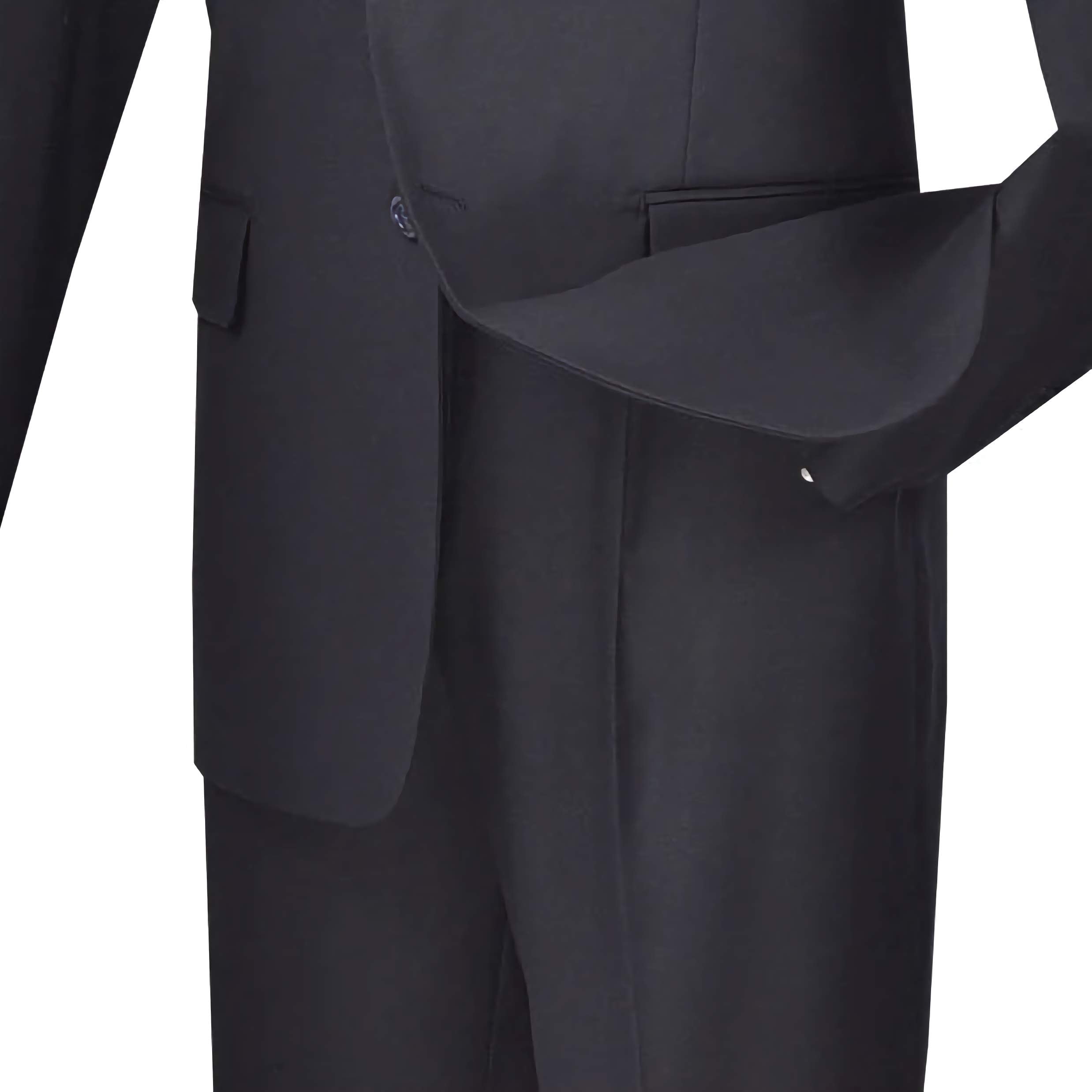 Men's Navy Blue Regular Fit 2-Button Suit Set - Perfect for Business Meetings, Weddings & Formal Events