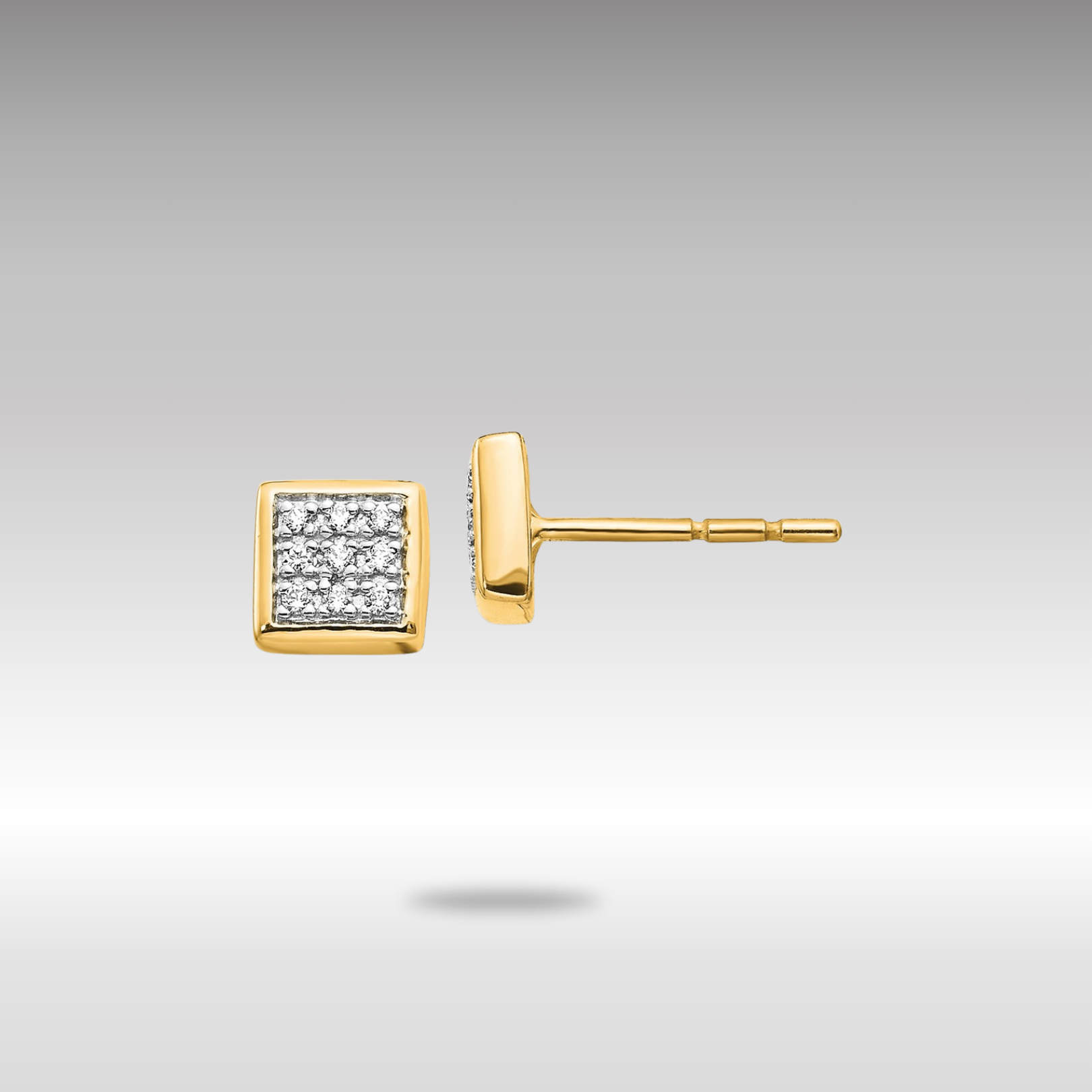 14K Gold Diamond Stud Earrings for Women - EM5471 010 YA - Elegant Everyday Jewelry for Work, Party & Special Occasions