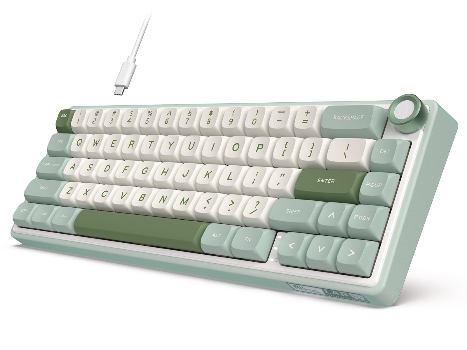 RK R65 Wired Mechanical Gaming Keyboard - 60% RGB, Hot-Swappable, PBT Keycaps | Perfect for Esports & Office Work