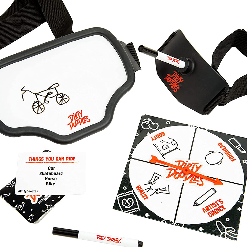 Dirty Doodles Naughty Hands Free Drawing Party Game for Adults - Fun Icebreaker for Bachelorette Parties, Girls Night & Couples Game Night