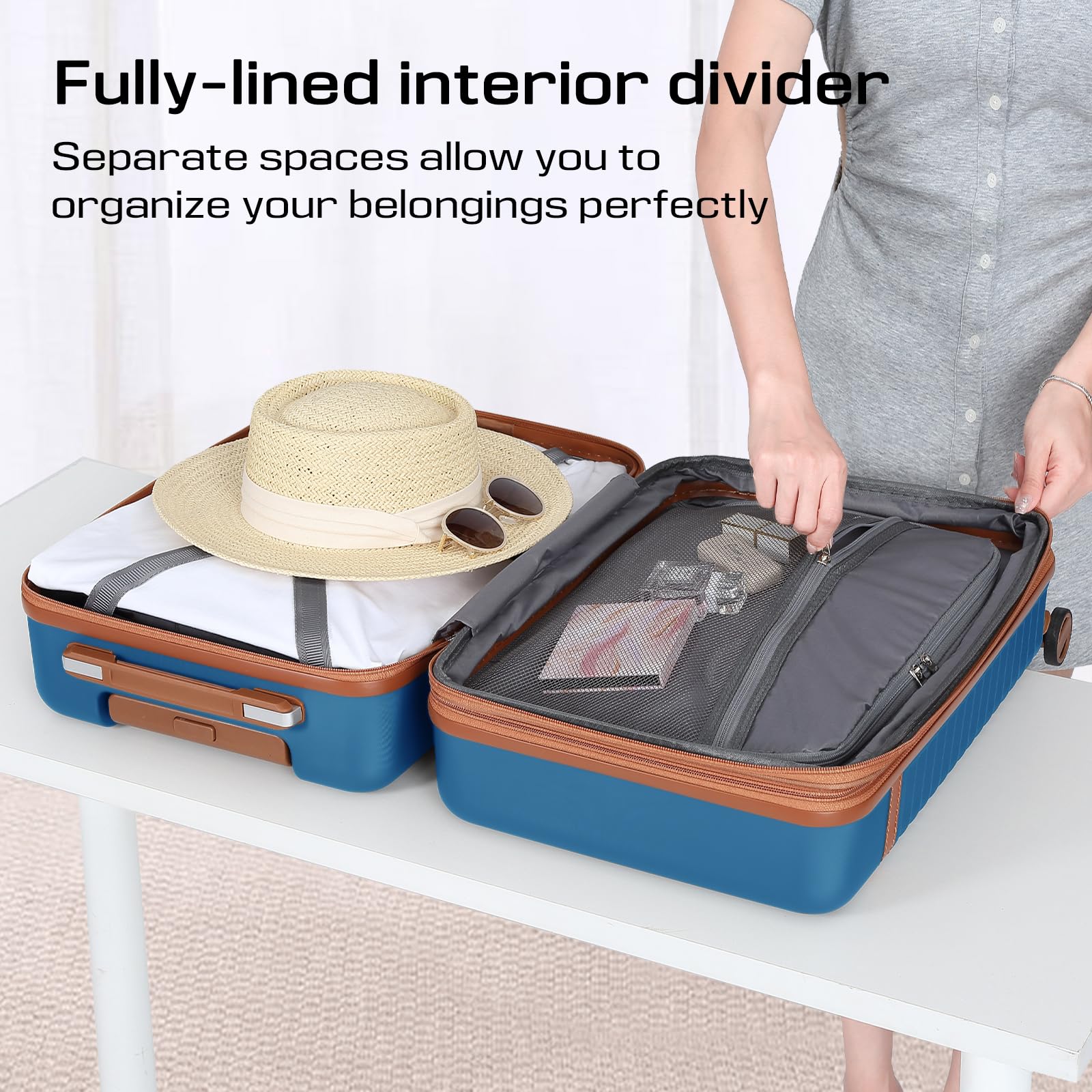 Joyway 24 Inch Expandable Hardside Luggage with 360° Spinner Wheels, TSA Lock & ABS Lightweight Design - Perfect for Air Travel, Business Trips & Vacation Packing