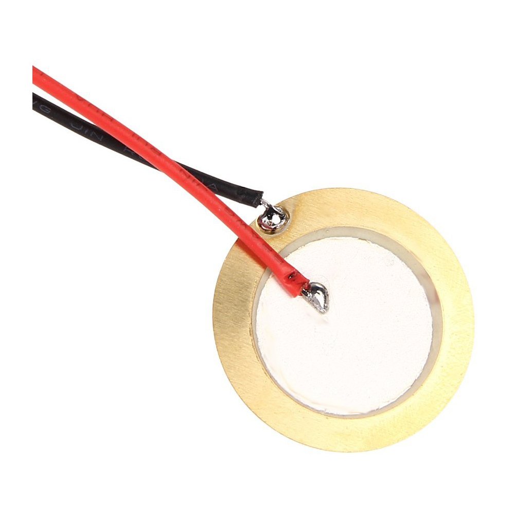 12Pcs 27mm Piezo Disc Pickups with Wires - Microphone Trigger for Acoustic CBG Guitar, Drum, and DIY Instrument Projects - Perfect for Sound Amplification and Recording