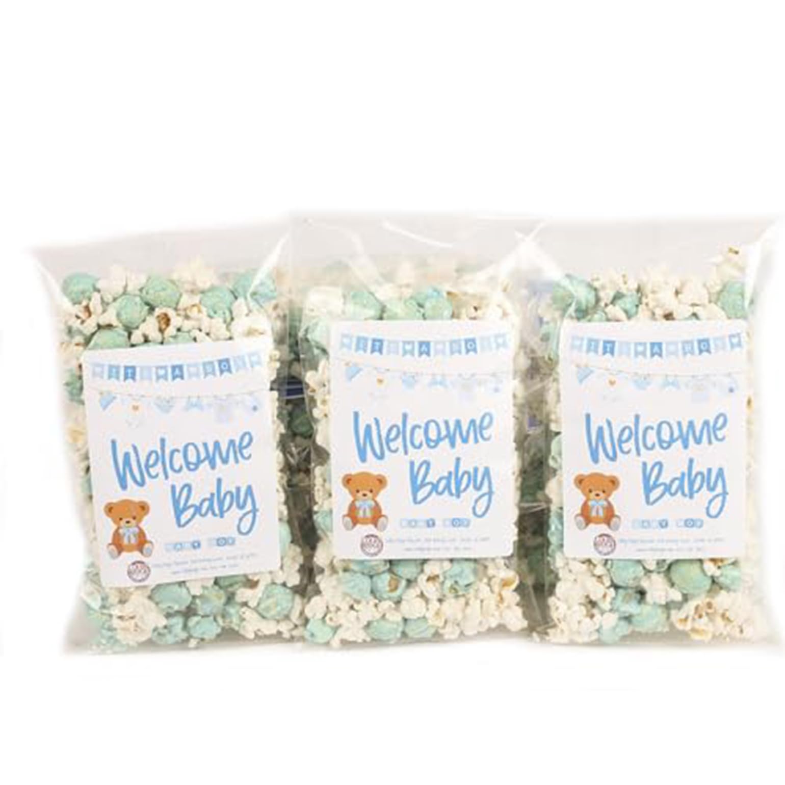 Gender Reveal Popcorn Bags - 20 Pack Baby Shower Party Favors for Boy or Girl | Perfect for Gender Reveal Parties, Baby Showers & Newborn Celebrations