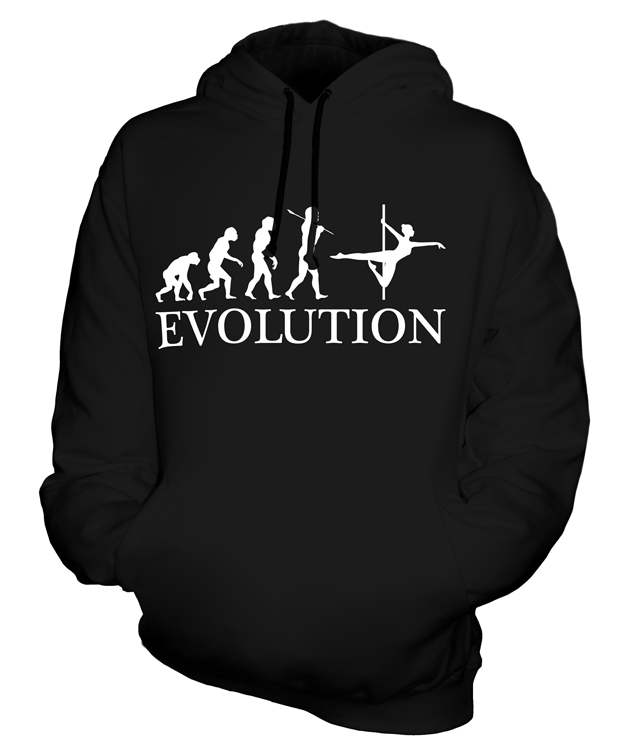 Unisex Evolution of Man Hoodie for Men & Women - Perfect for Pole Dancing, Gym Workouts & Casual Streetwear