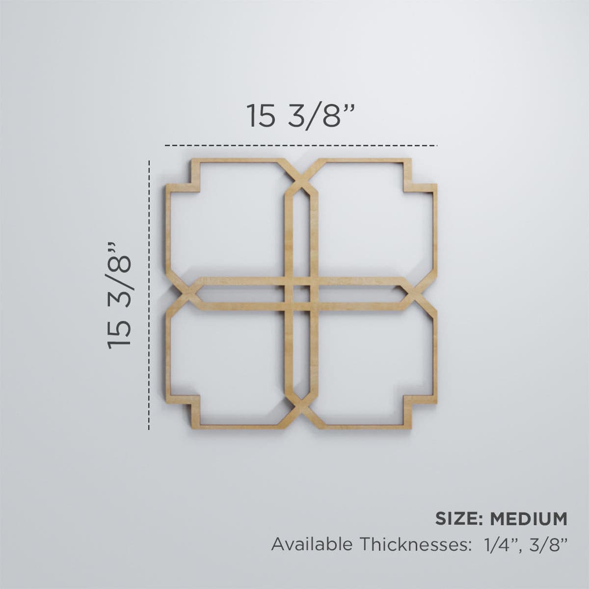Englewood Decorative Fretwork Wall Panels - Elegant Laser-Cut Metal Wall Decor for Living Room, Bedroom & Office - Perfect for Home & Commercial Interior Design
