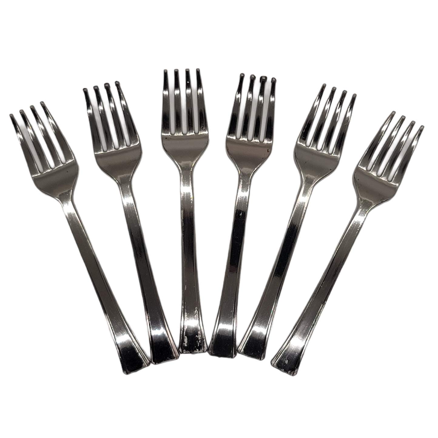 24-Piece 4-Inch Mini Bar Forks Set - Perfect for Cocktail Parties, Appetizers, Desserts, Cheese Platters & Charcuterie Boards (1 Pack) - Ideal for Home Entertaining, Weddings & Catering Events