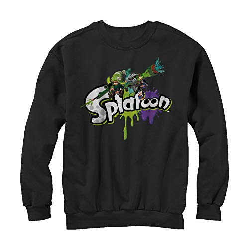 Nintendo Splatoon Splat Sweatshirt for Men - Official Licensed Graphic Hoodie for Gaming, Cosplay & Casual Wear