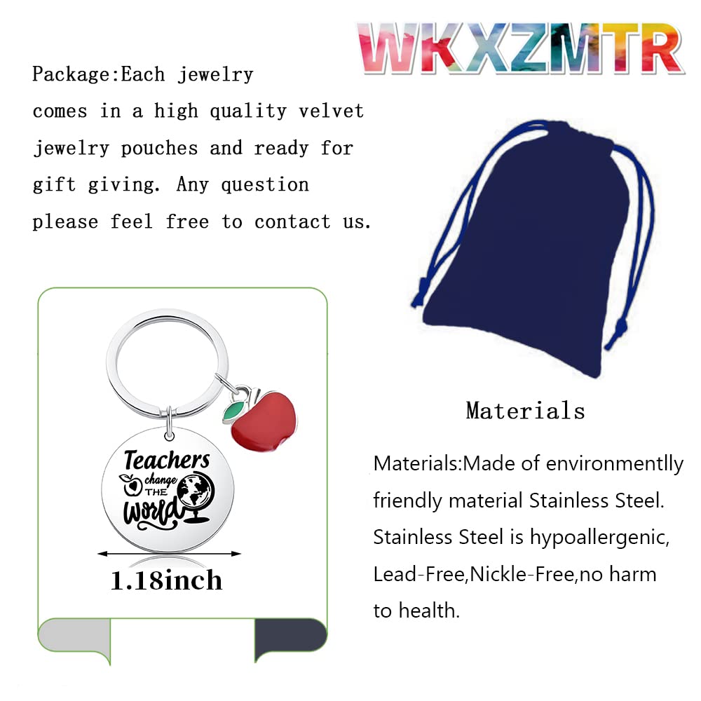 WKXZMTR Fruit Charm Bracelet - Teacher Appreciation Jewelry Gift Set with Food Charms, Thank You Present for Educators | Perfect for Teacher's Day, End of Year Gifts & Classroom Rewards