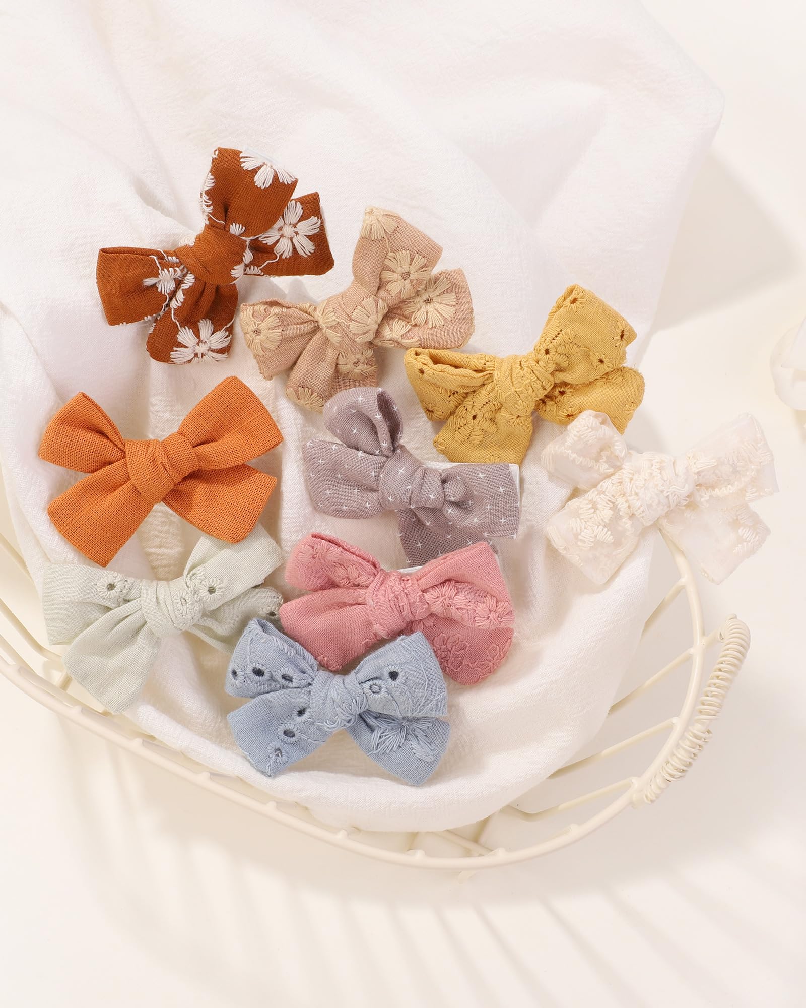 20PCS Mini Hair Clips with Bows for Girls & Kids - 2 Inch Tiny Barrettes for Fine Hair - Perfect for School, Parties, and Daily Hair Styling