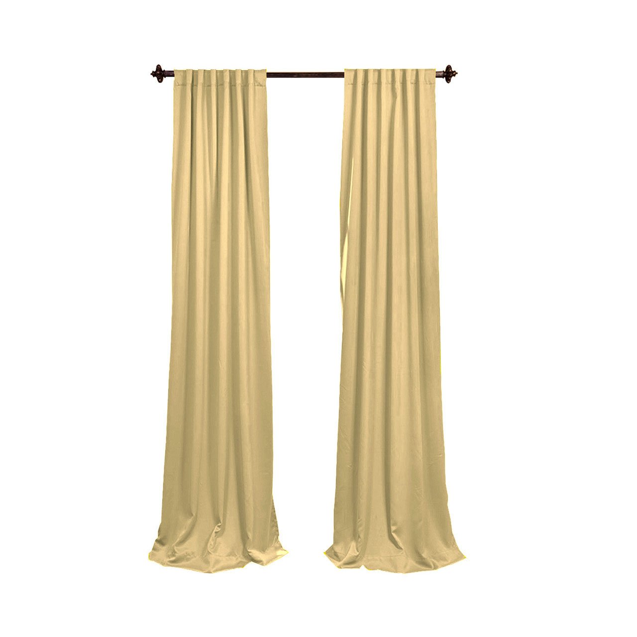 Premium LA Linen Polyester Poplin Backdrop Drapes (2-Pack) - 96