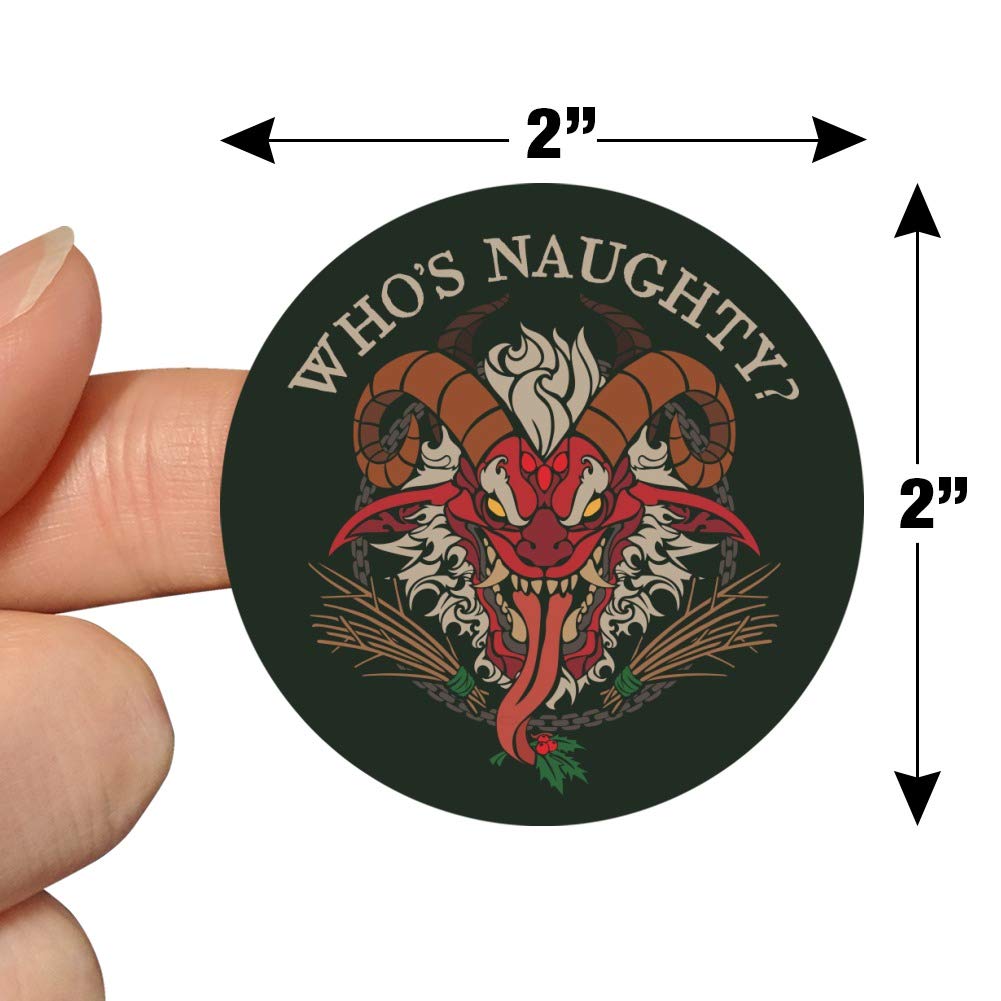 Krampus Who's Naughty Christmas Holiday Planner Calendar - Scrapbooking Stickers for DIY Crafting, Journaling & Gift Wrapping | Festive Holiday Decorations