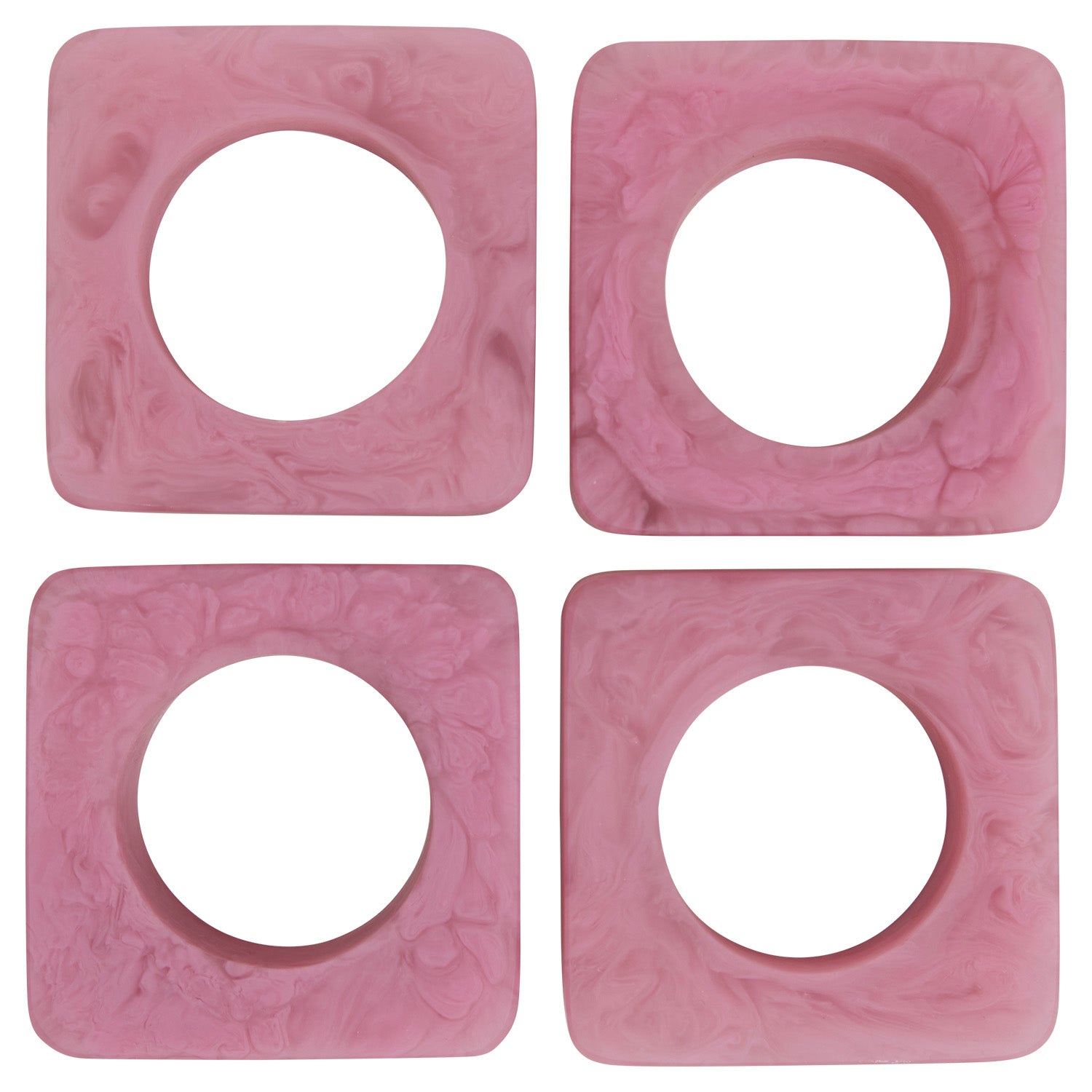 Elegant Fuchsia Jara Napkin Ring Set - Perfect for Weddings, Dinner Parties & Holiday Table Decor