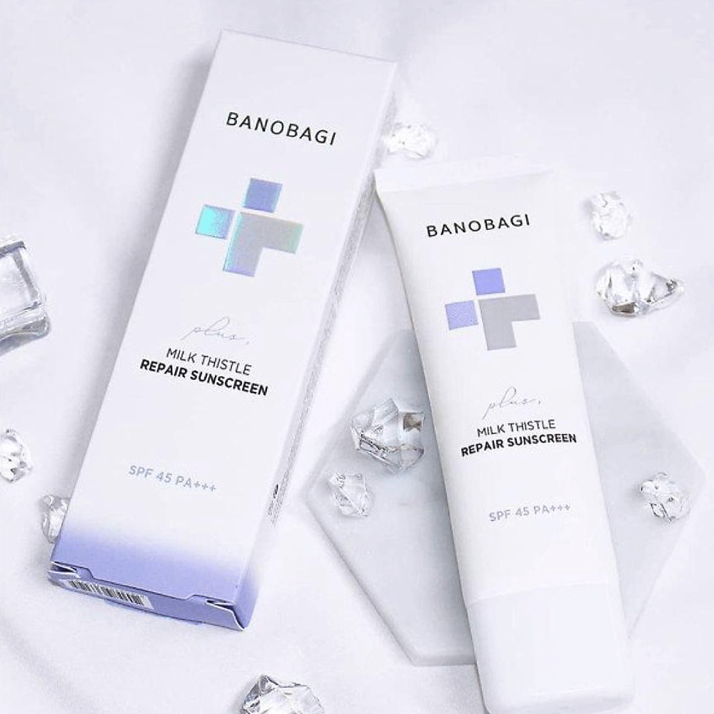 BANOBAGI Milk Thistle Repair Sunscreen SPF50+ PA+++ 50ml - Daily UV Protection & Skin Repair for Face & Body - Perfect for Outdoor Activities & Sensitive Skin Care