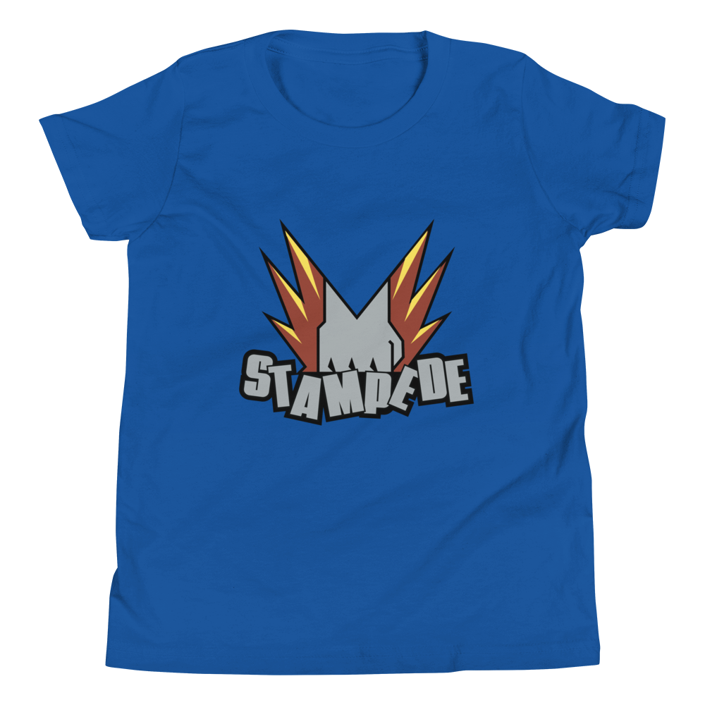 Zoo Jitsu Fighters Stampede Youth Short Sleeve T-Shirt - Cool Animal Martial Arts Graphic Tee for Boys & Girls - Perfect for School, Playdates & Martial Arts Classes