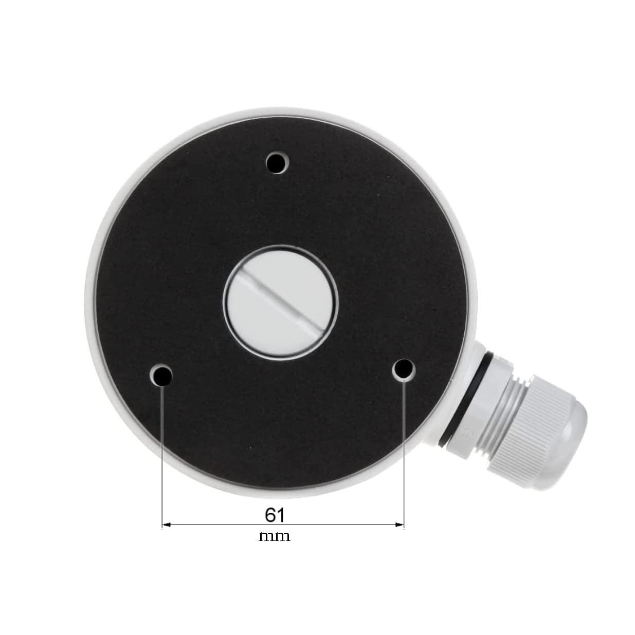 Hikvision DS-1280ZJ-XS CBXS Junction Box - Deep Back Base for IP Bullet Camera - Weatherproof Outdoor Enclosure - White (1 Pack) - Perfect for Security Camera Installation & Surveillance Systems