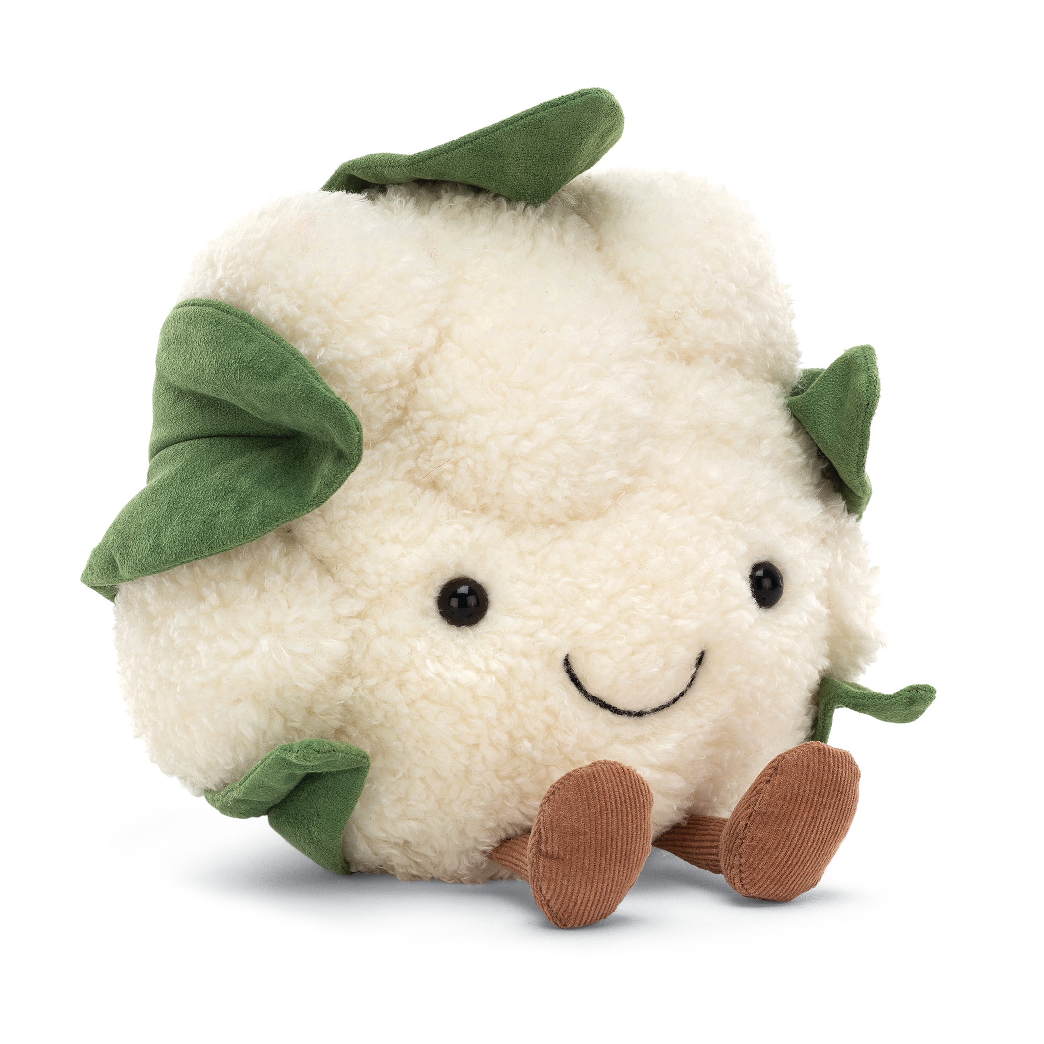 Amuseable Cauliflower Plush Toy - Cute & Soft Stuffed Vegetable for Kids & Adults | Perfect Gift for Veggie Lovers, Home Decor, and Stress Relief