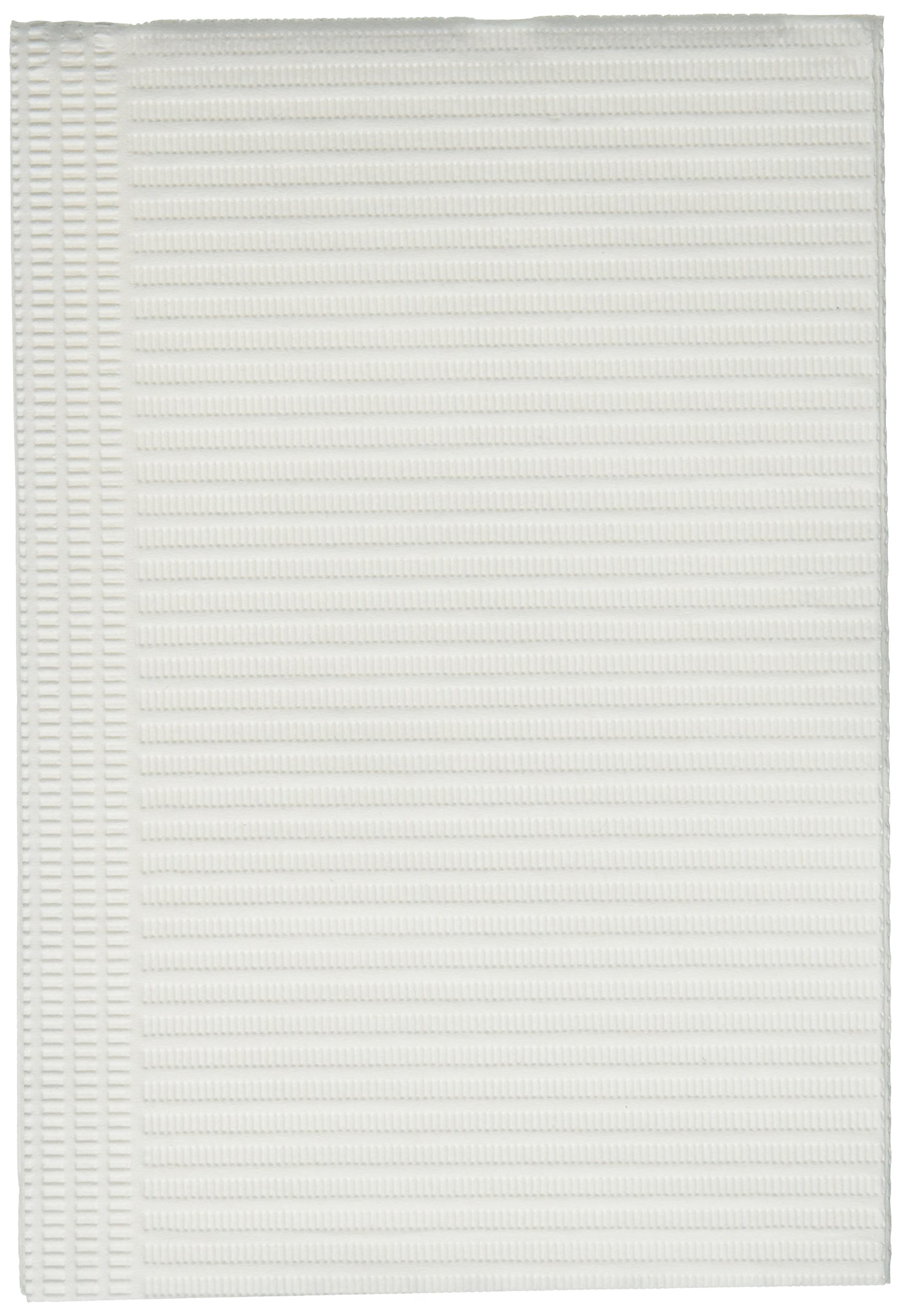 Medicom 8383 3-Ply White Dental Bibs - 500 Count Pack | Dry-Back Disposable Dental Patient Bibs for Dentist Office, Dental Clinic & Oral Hygiene Procedures