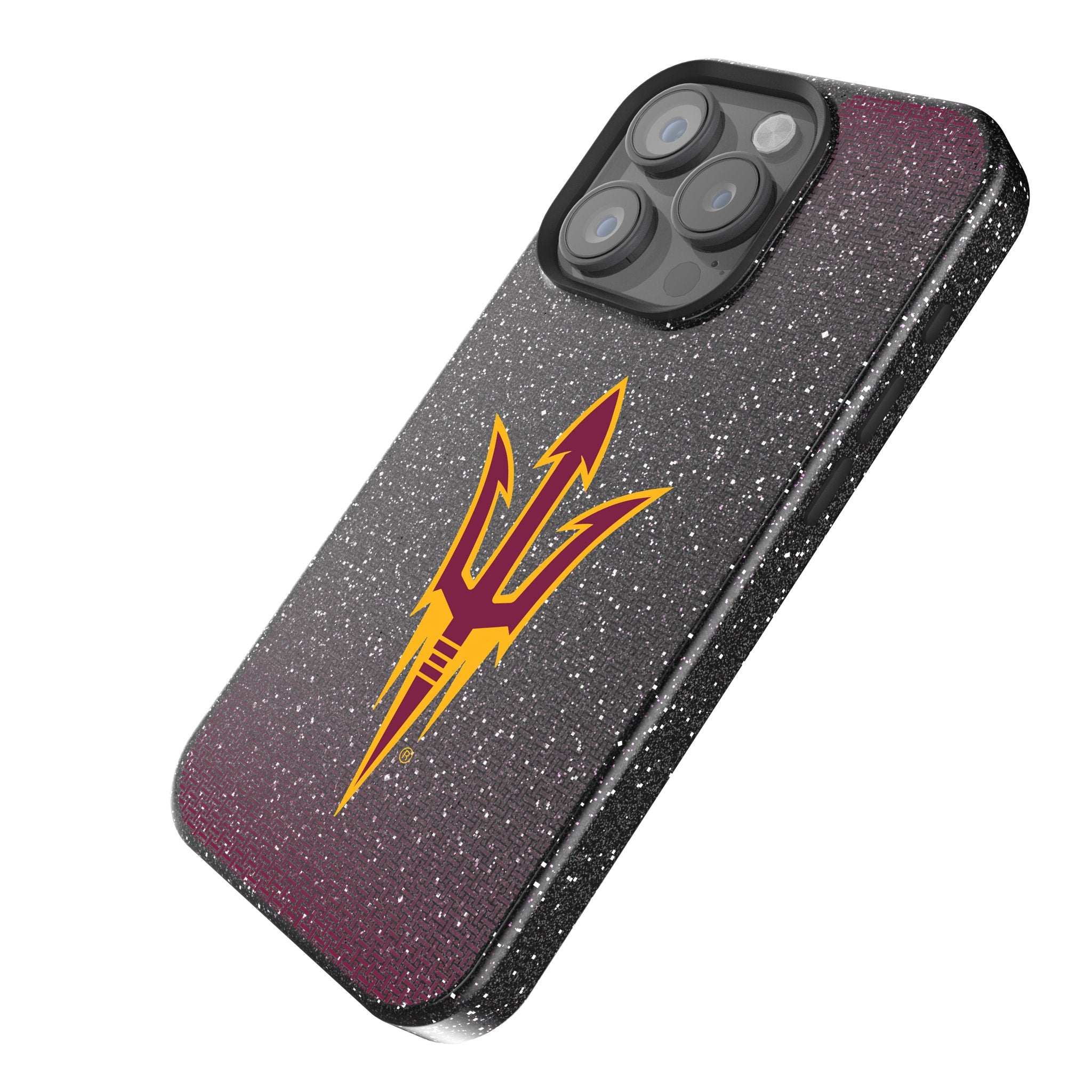Arizona State University Sun Devils Rhinestone Bling Phone Case for iPhone 14 13 12 11 Pro Max XR XS - Sparkling Glitter Design for School Spirit & Game Day Accessories
