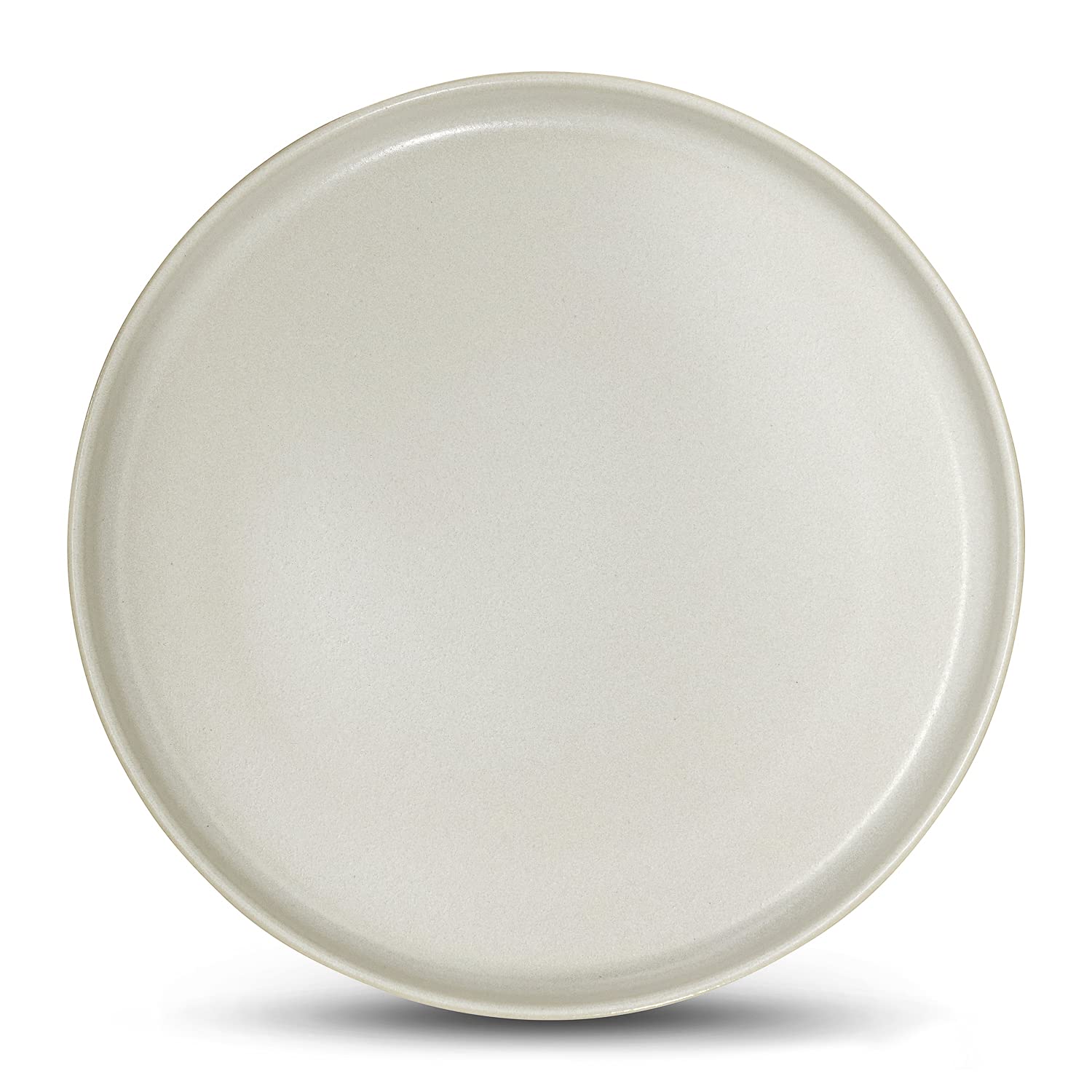 B. BRILLIANT Uno Stoneware Dinner Plates 11 Inch Set of 4 - Matte Marble Finish - Durable Ceramic Plates for Everyday Dining, Restaurant Use & Entertaining