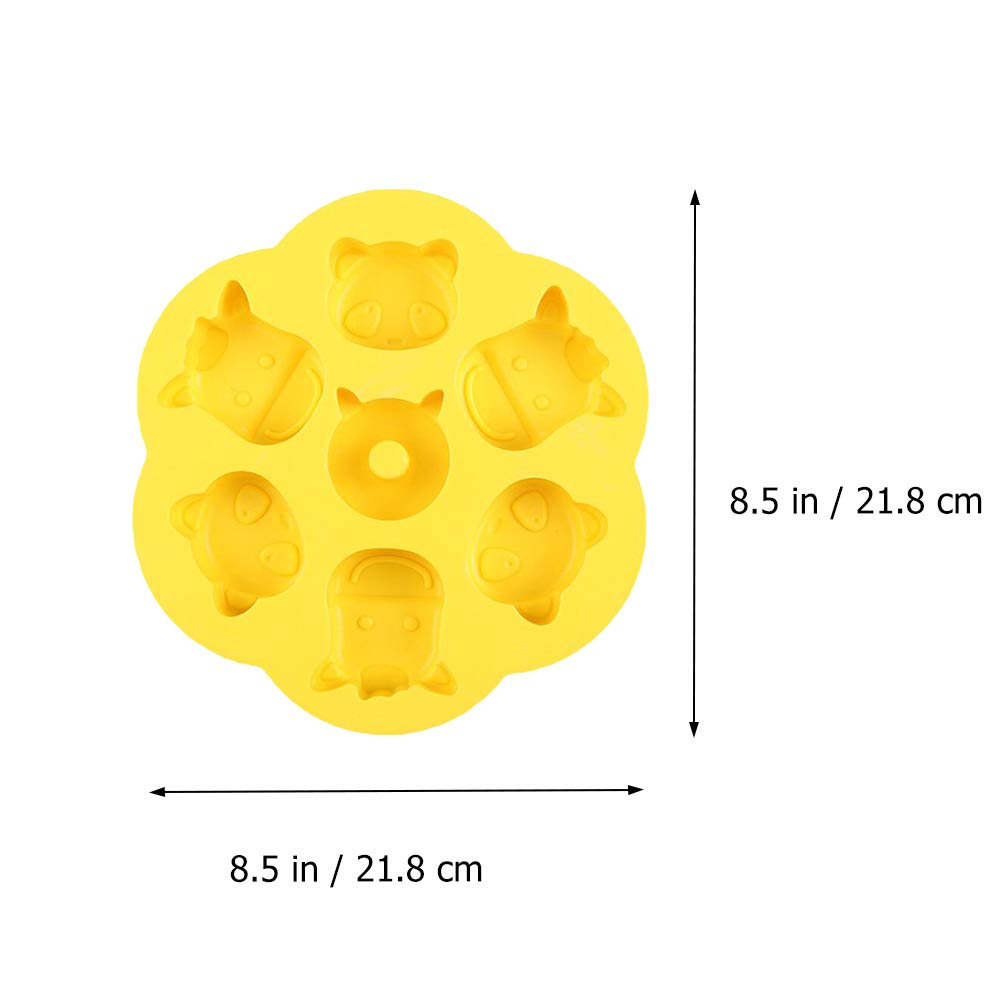 DOITOOL 1pc Cartoon Steamed Rice Cake Silicone Mold - Baking Tool for Cookies, Cakes & Desserts - Perfect for Birthday Parties, Kids Snacks & Asian Cuisine