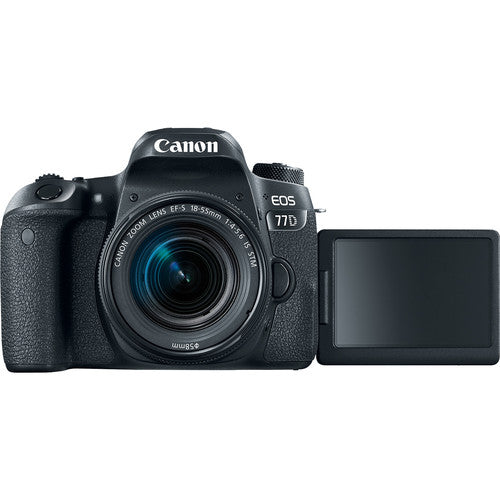 Canon EOS 77D DSLR Camera with 18-55mm Lens Kit - Professional Photography for Beginners, Travel & Vlogging - Perfect for YouTube, Family Events & Outdoor Adventures